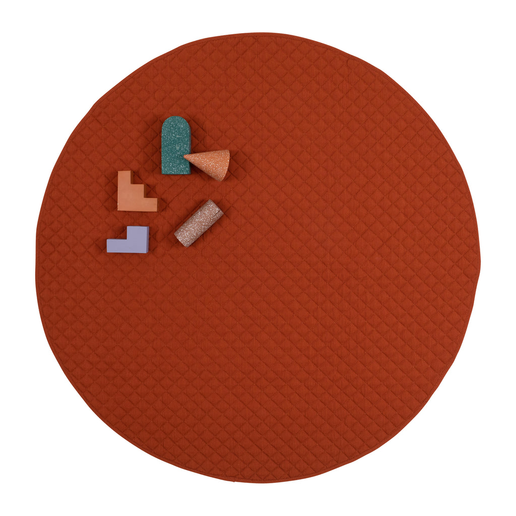 playmat round • rust